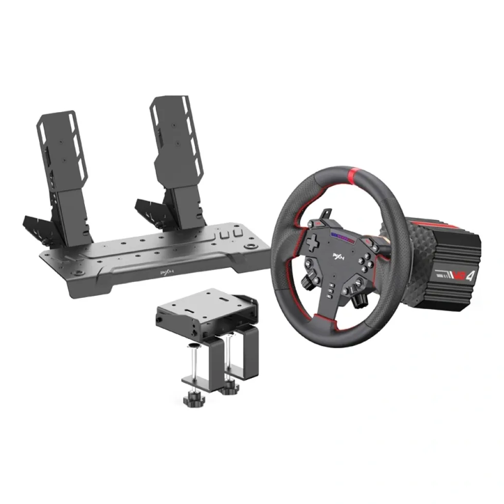 PXN V900 Volante da Gioco EU Set con Pedali e Leva del Cambio