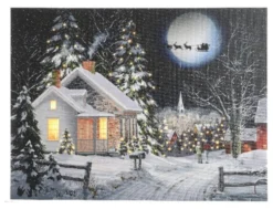 Quadro Natale Kaemingk 480631 Con luci Assortito