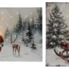 Quadro Natale Kaemingk 483207 Con luci Assortito