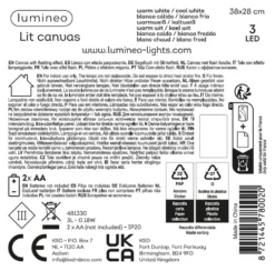 Quadro Natale Kaemingk 483207 Con luci Assortito
