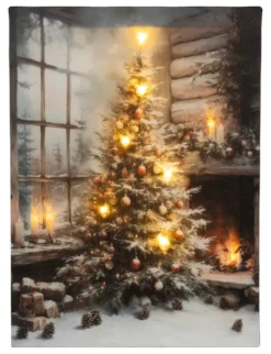 Quadro Natale Kaemingk 481337 Con luci