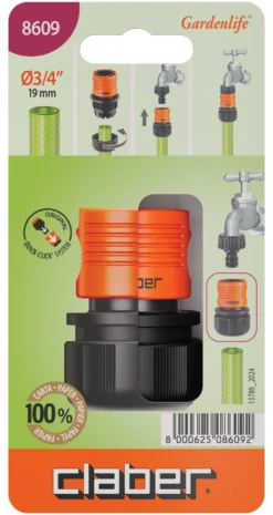 Raccordo automatico Claber 8607 GARDENLIFE Universale F