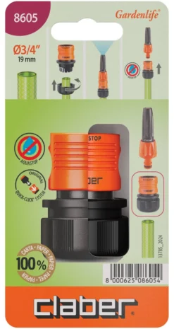 Raccordo automatico Claber 8603 GARDENLIFE Acquastop F