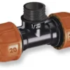 Raccordo derivatore Claber 90325 RAINJET a 3 vie filettato per tubi po
