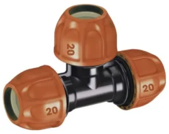 Raccordo derivatore Claber 90323 RAINJET a 3 vie per tubi polietilene