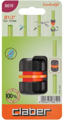 Raccordo giunzione Claber 8619 GARDENLIFE riparatore
