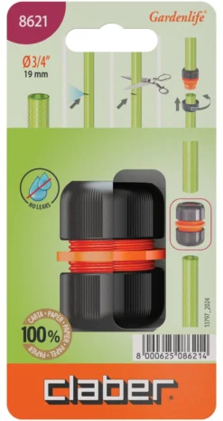 Raccordo giunzione Claber 8621 GARDENLIFE riparatore