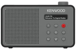 Radio Kenwood CR M25DAB H DAB+ Automatic Safety Alert Gray e Black