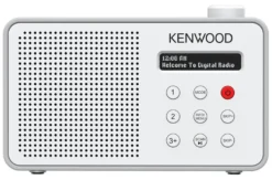 Radio Kenwood CR M25DAB W DAB+ Automatic Safety Alert White e Silver