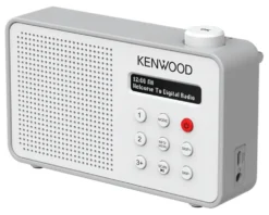 Radio Kenwood CR M25DAB W DAB+ Automatic Safety Alert White e Silver