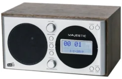 Radio Majestic 109162 Wr 162 Dab Argento e Legno