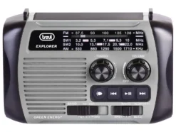 Radio portatile Trevi RA 7F30 BT con ricarica solare e dinamo