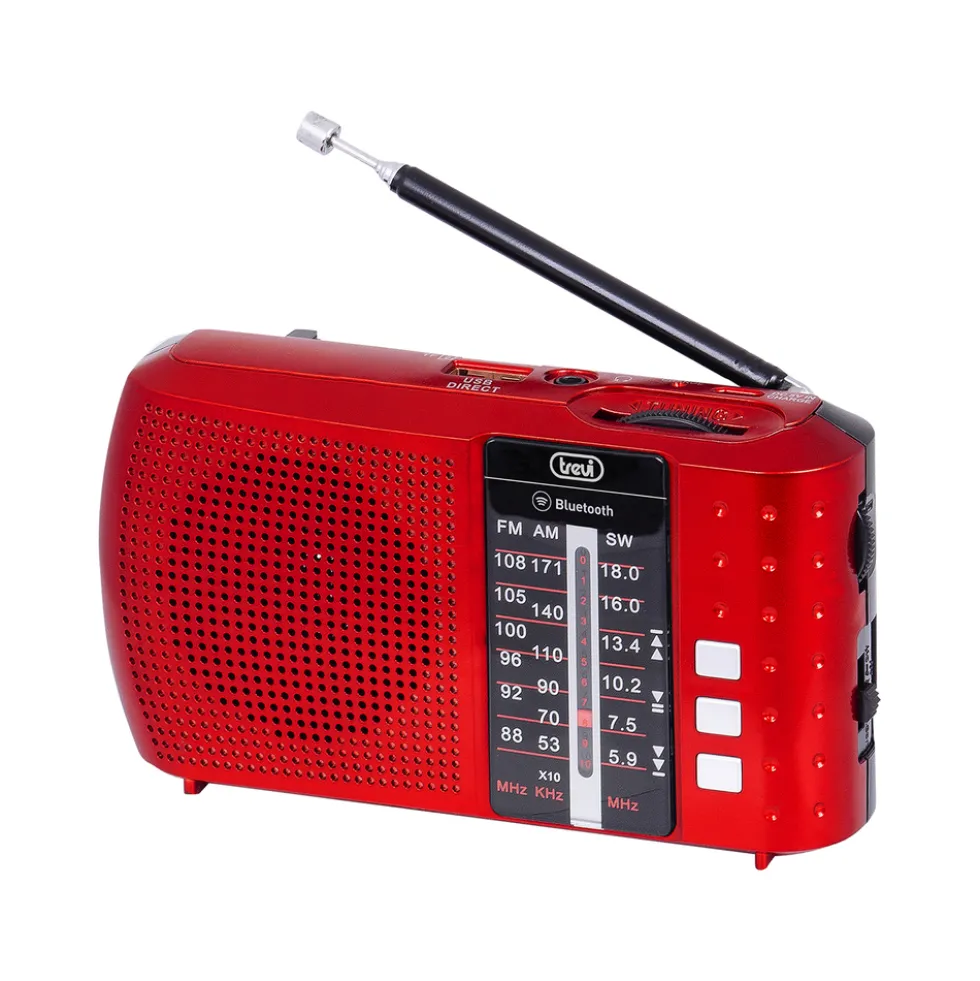 Radio portatile Trevi RA7F20BT, FM/AM/SW, Bluetooth e lettore MP3