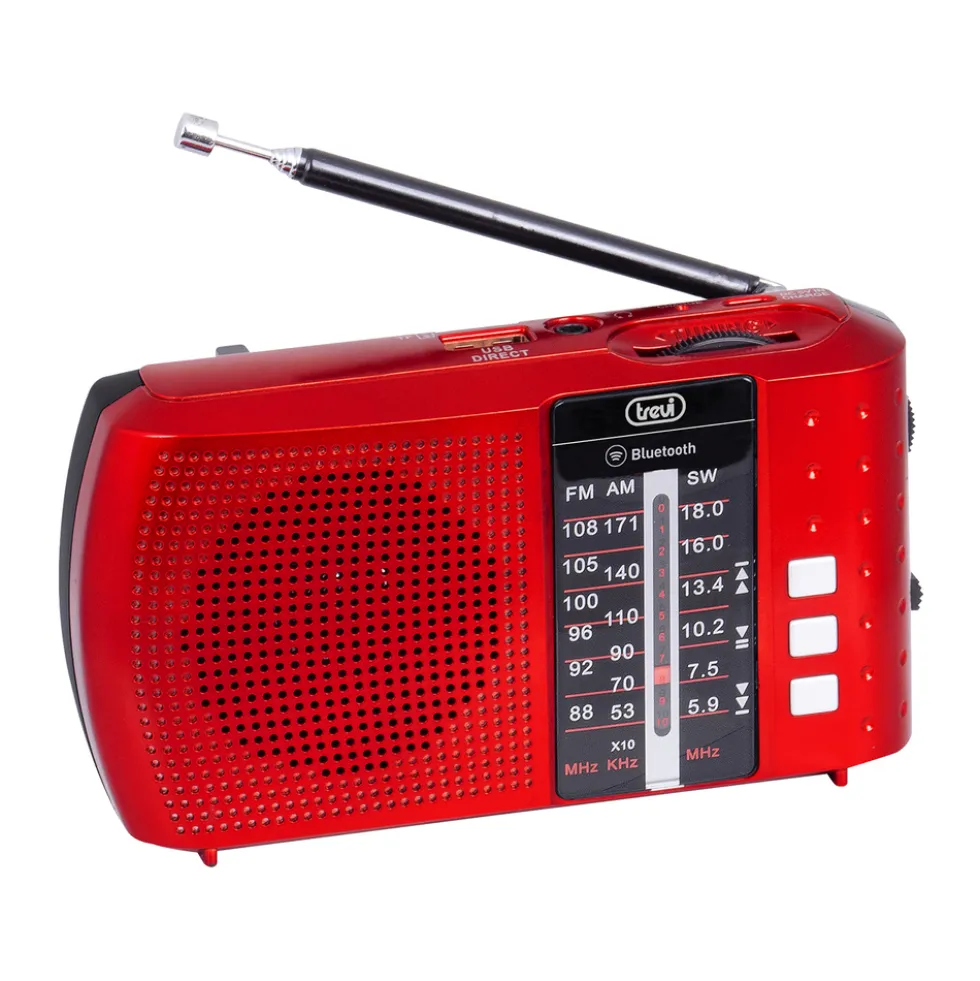 Radio portatile Trevi RA7F20BT, FM/AM/SW, Bluetooth e lettore MP3