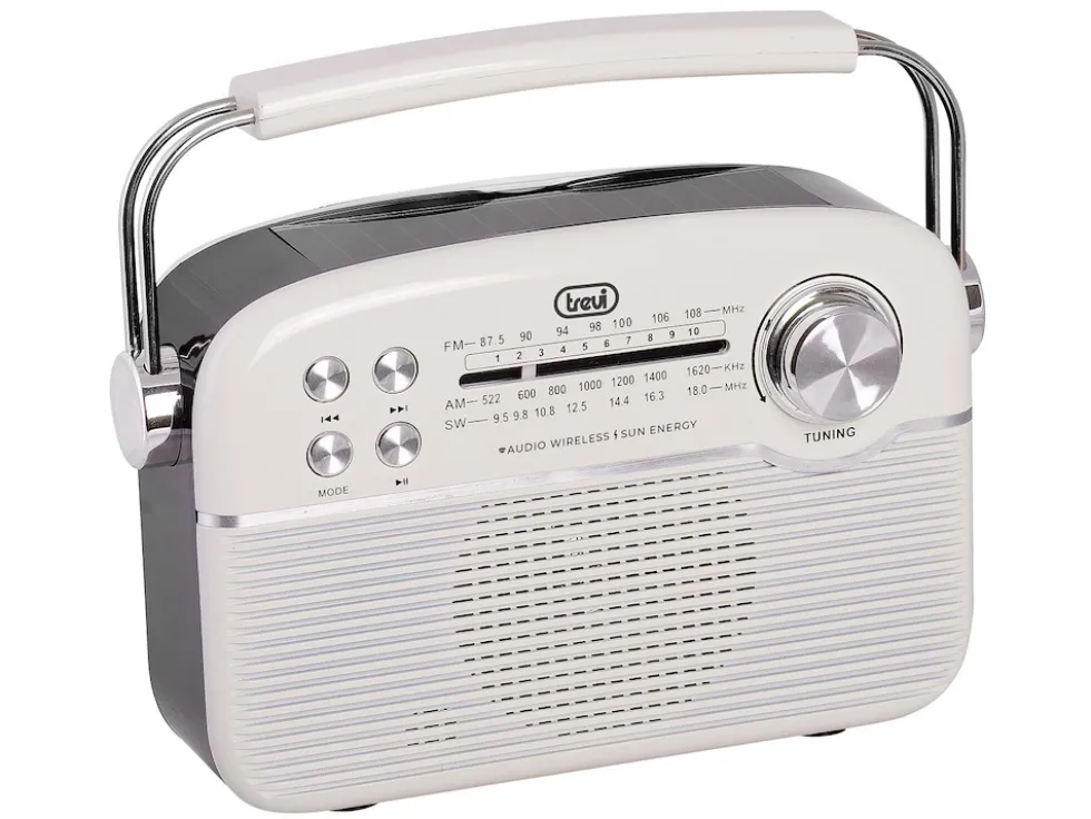 Radio portatile Trevi RA7F50BT multibanda con pannello solare