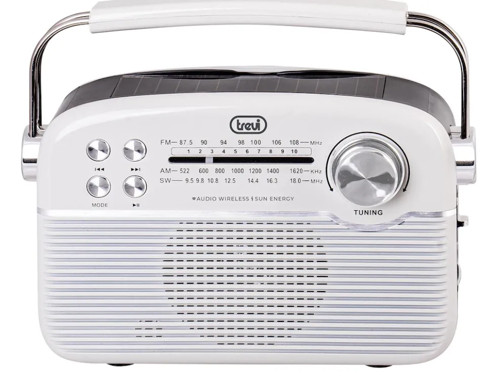Radio portatile Trevi RA7F50BT multibanda con pannello solare
