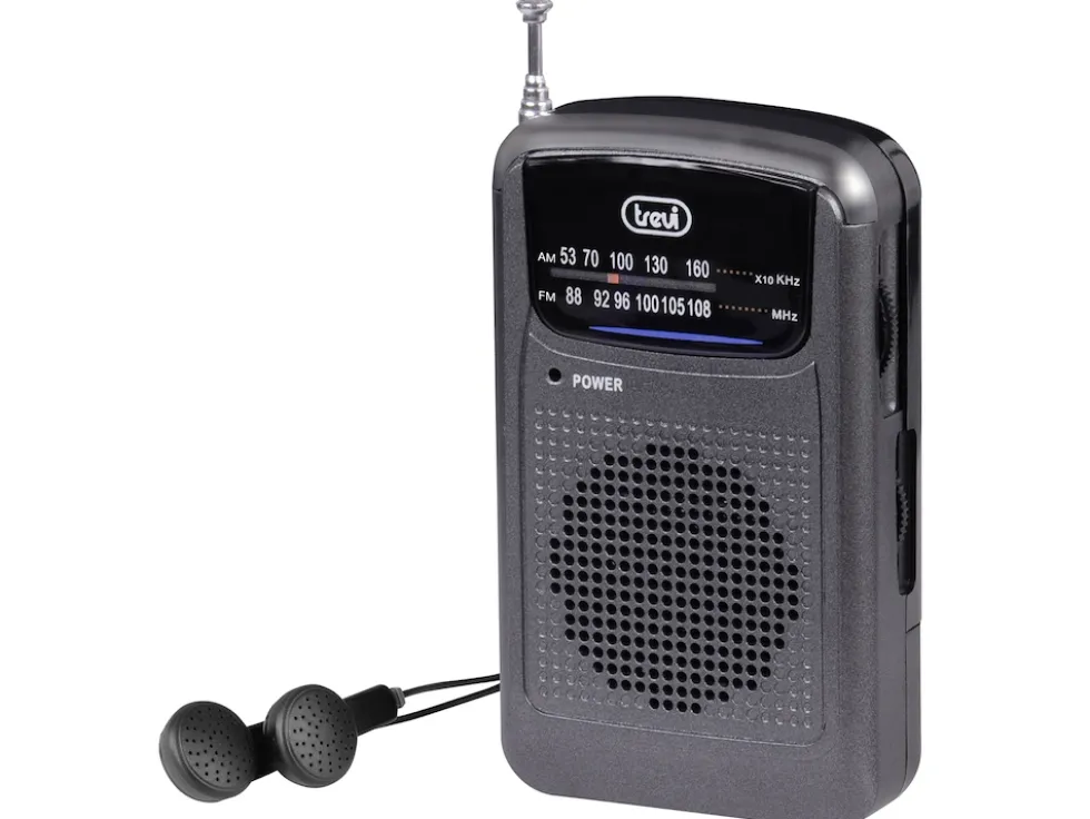 Radio portatile Trevi RA710 GRIGIO AM/FM con cuffie