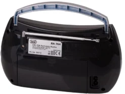 Radio portatile Trevi RA764NERO con 2 bande AM/FM