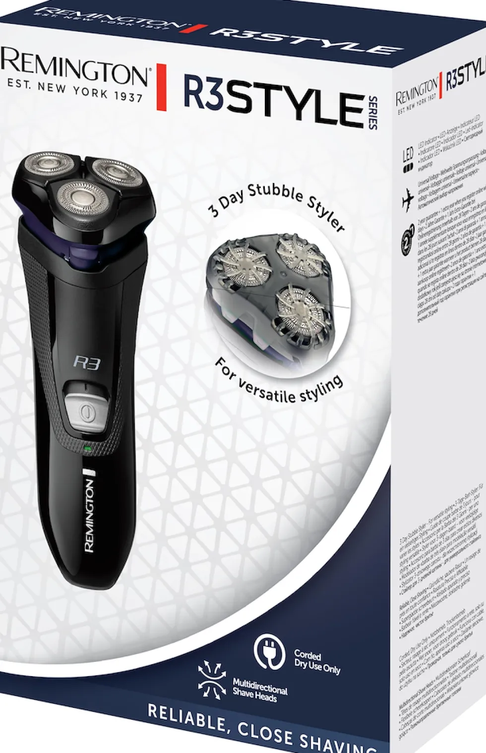 Rasoio a testine Remington R3002 con 3 lame