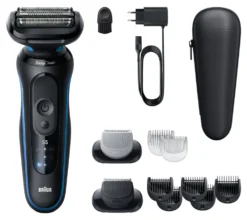 Rasoio barba Braun 52 B1650S SERIES 5 EasyClean Black e Blue
