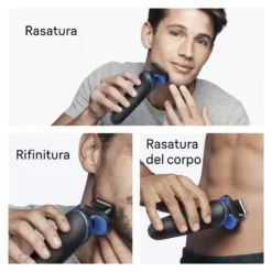Rasoio barba Braun 52 B1650S SERIES 5 EasyClean Black e Blue