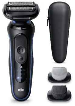 Rasoio barba Braun 52 B1650S SERIES 5 EasyClean Black e Blue