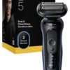 Rasoio barba Braun 52 B1000S SERIES 5 EasyClean Black e Blue