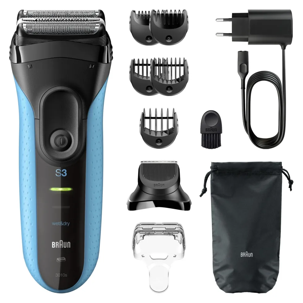 Rasoio barba Braun 3010BT SERIES 3+ Blue e Black