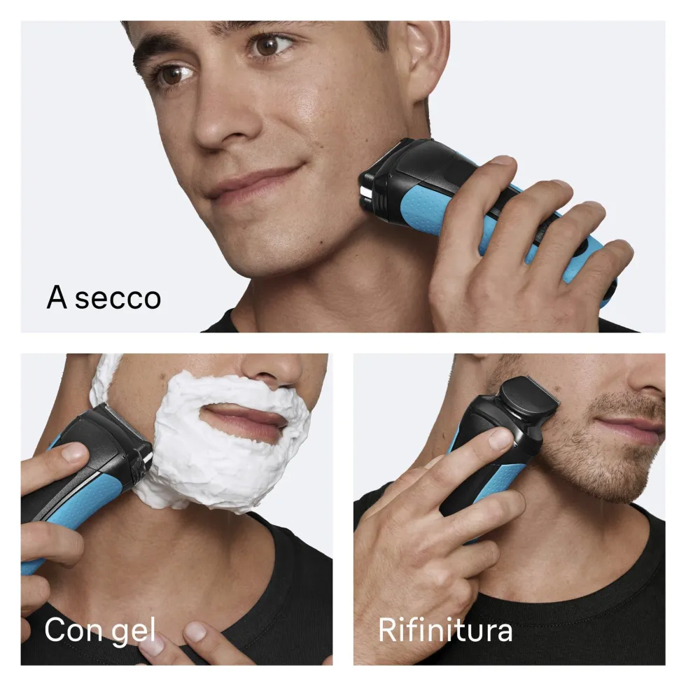 Rasoio barba Braun 3010BT SERIES 3+ Blue e Black