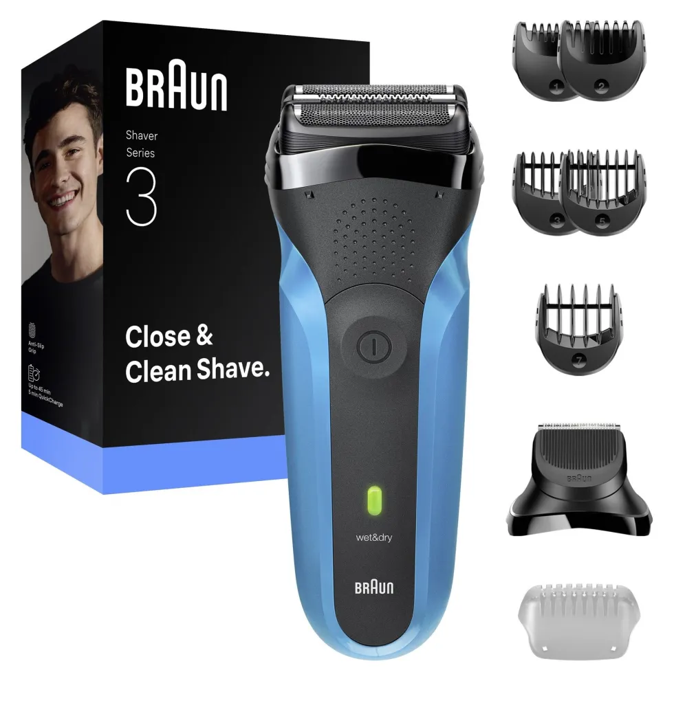 Rasoio barba Braun 310BT SERIES 3 Blue e Black