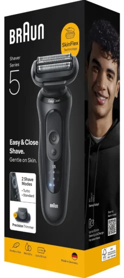 Rasoio barba Braun 52 N1200S SERIES 5 EasyClean Black