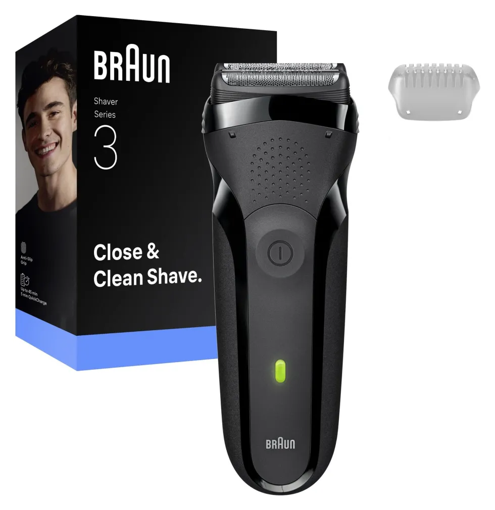 Rasoio barba Braun 300S SERIES 3 Black e Gray