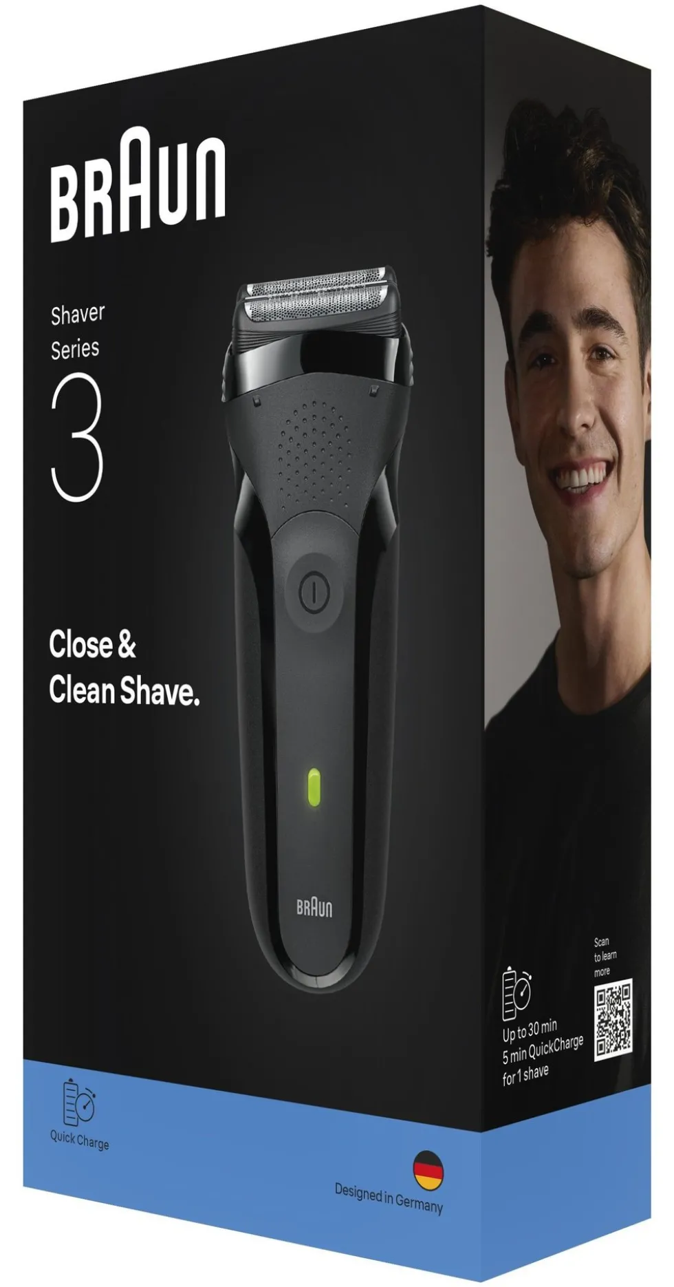 Rasoio barba Braun 300S SERIES 3 Black e Gray