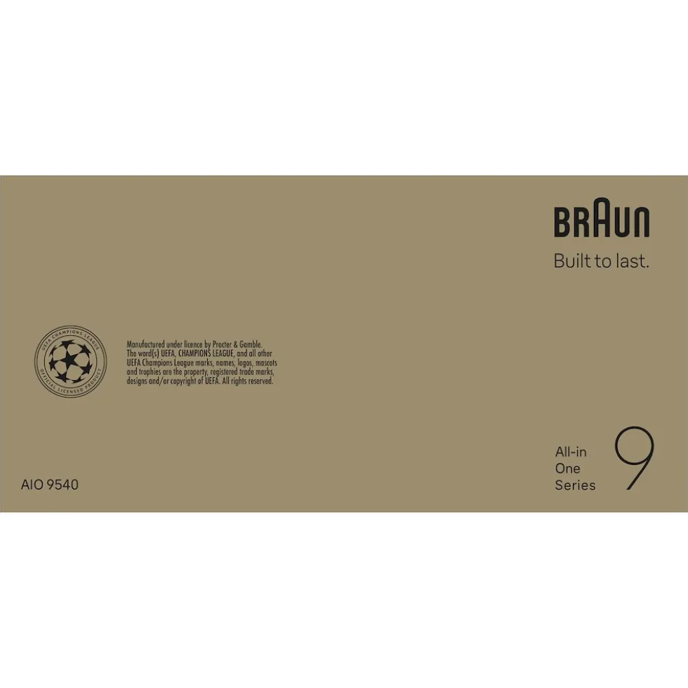 Rasoio elettrico Braun All-in-One Series 9 AIO9540 per viso e corpo