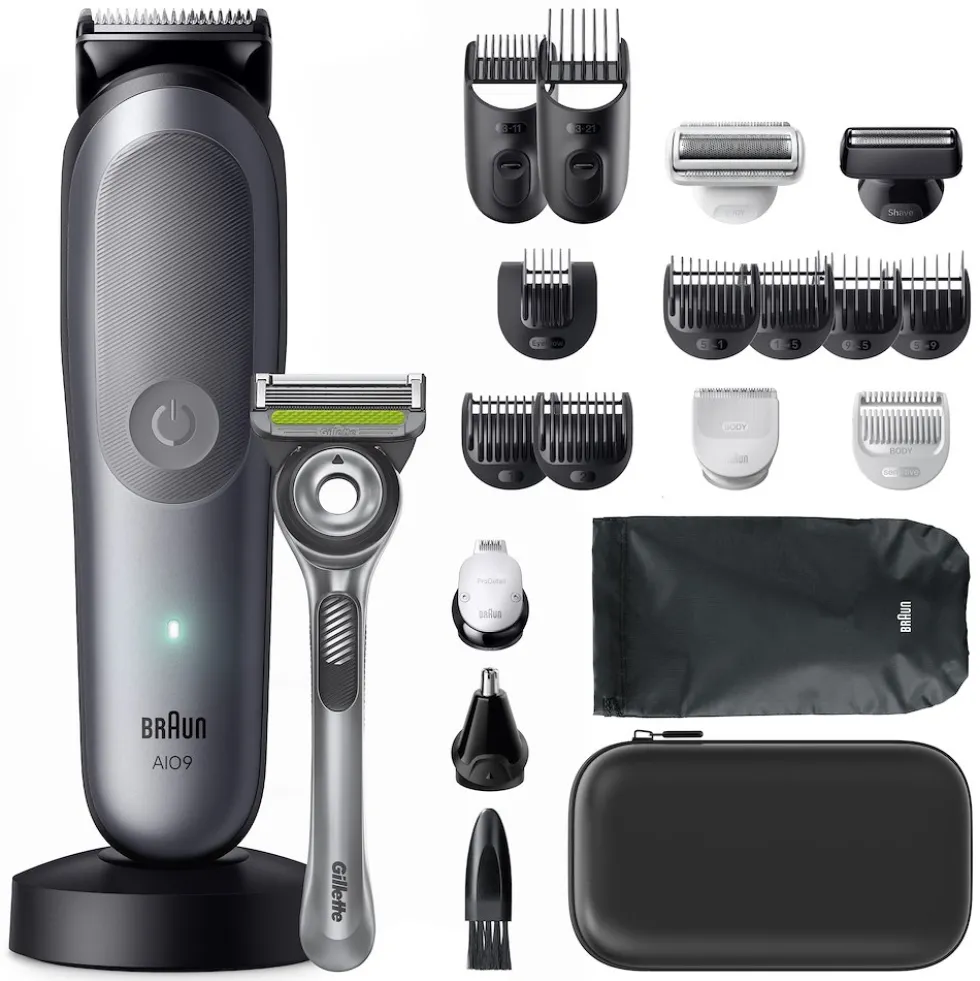 Rasoio elettrico Braun All-in-One Series 9 AIO9540 per viso e corpo