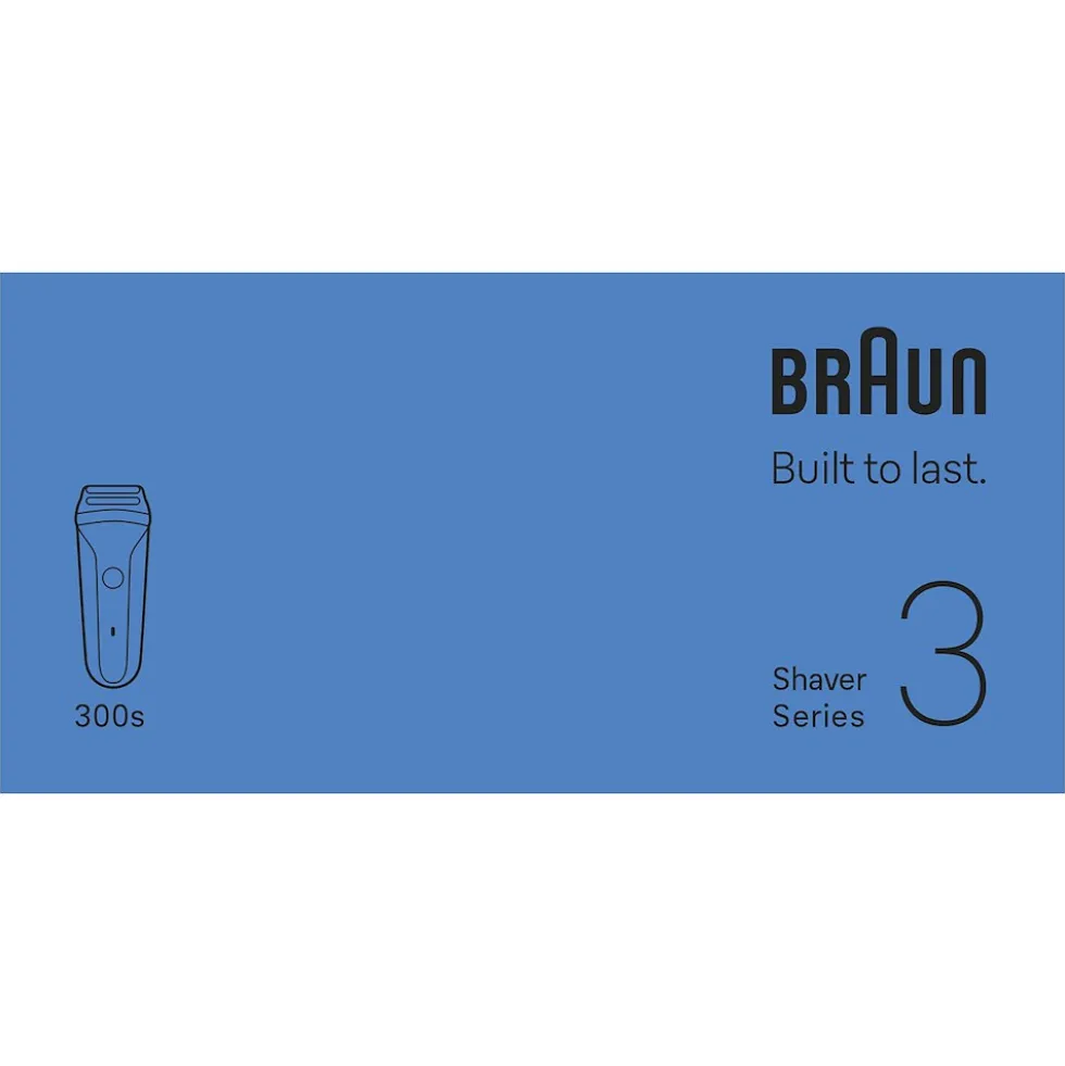 Rasoio elettrico Braun Series 3 300S, 3 lame flessibili