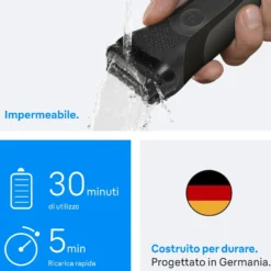 Rasoio elettrico Braun Series 3 300S, 3 lame flessibili