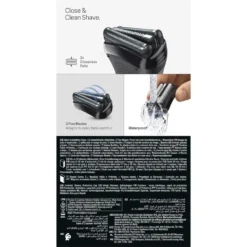 Rasoio elettrico Braun Series 3 300S, 3 lame flessibili