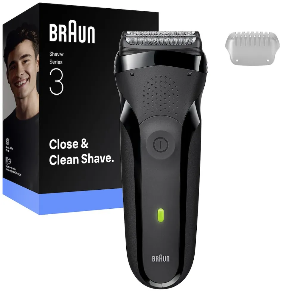 Rasoio elettrico Braun Series 3 300S, 3 lame flessibili