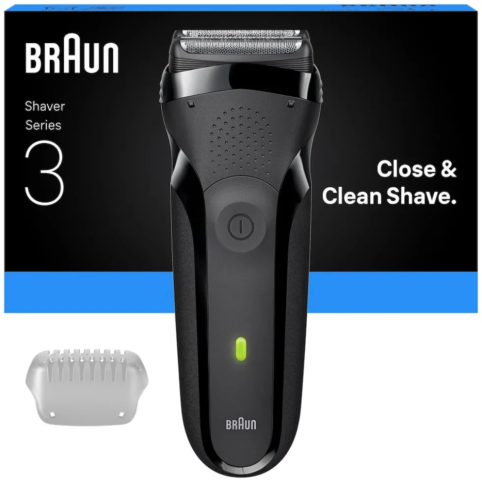 Rasoio elettrico Braun Series 3 300S, 3 lame flessibili
