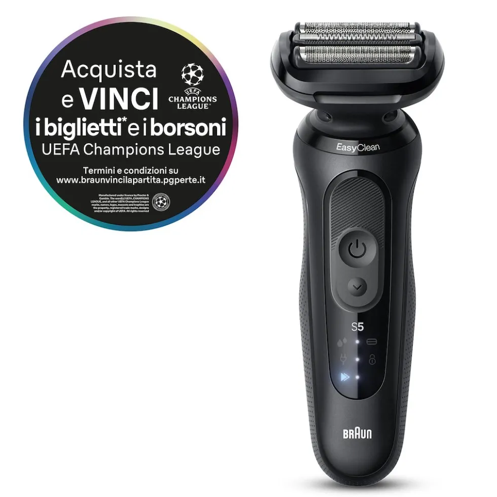 Rasoio elettrico Braun Series 5 52-N7200cc Wet&Dry con 6 accessori
