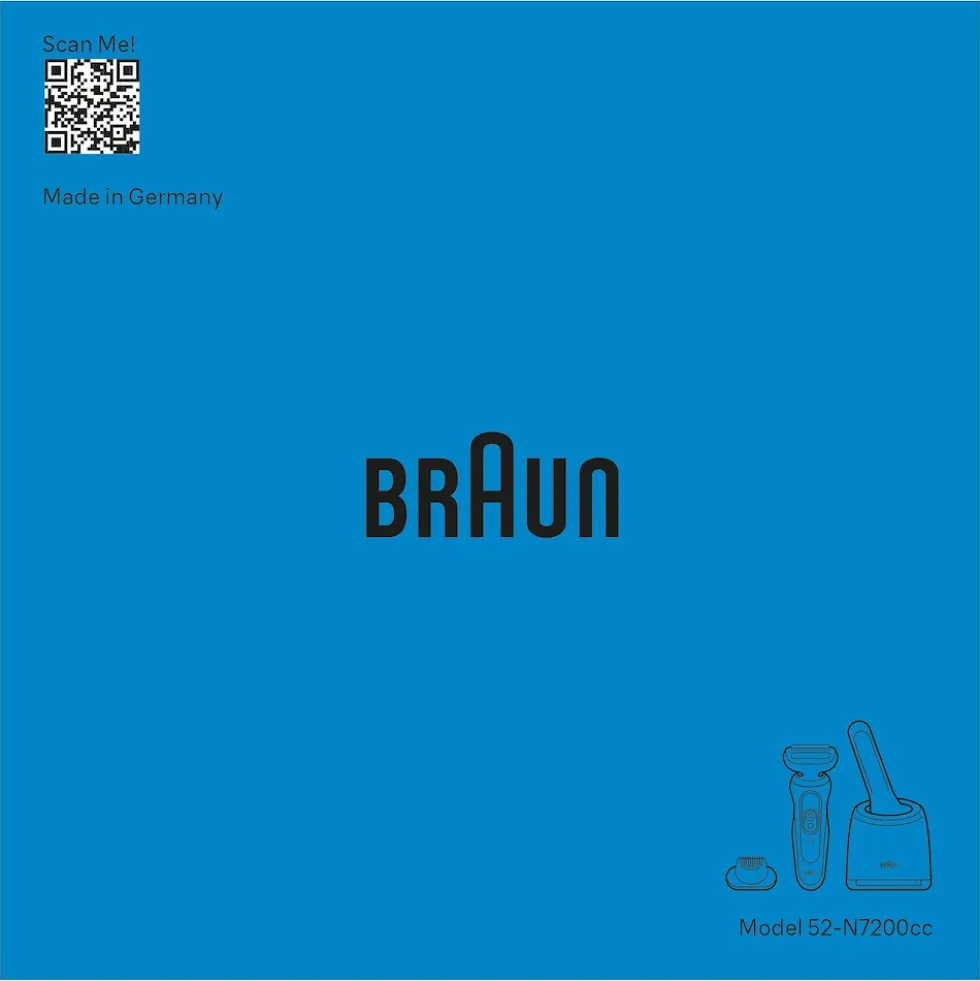 Rasoio elettrico Braun Series 5 52-N7200cc Wet&Dry con 6 accessori
