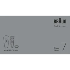 Rasoio elettrico Braun Series 7 72-C1200S con 360° SkinFlex