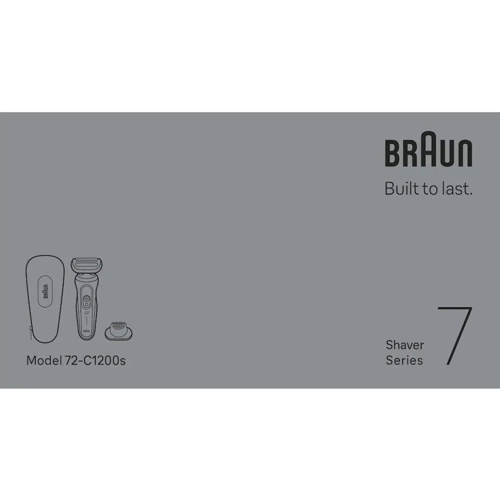 Rasoio elettrico Braun Series 7 72-C1200S con 360° SkinFlex