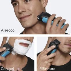 Rasoio elettrico BRAUN Series 3+ 3010BT ricaricabile wet&dry