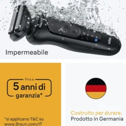Rasoio elettrico Braun Series 5 52-N1200S per rasatura facile e veloce