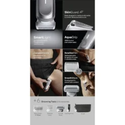 Rasoio elettrico corpo Braun Series 7 BG7550 Wet&Dry con 100 min autonomia