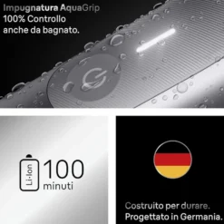 Rasoio elettrico corpo Braun Series 7 BG7550 Wet&Dry con 100 min autonomia