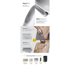 Rasoio elettrico corpo Braun Series 5 BG5550 con 6 accessori