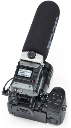 Registratore Zoom F1 Field Recorder + Shotgun Mic Black e Silver
